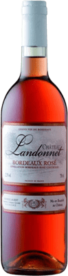 10,95 € 免费送货 | 玫瑰酒 Château Landonnet Rosé A.O.C. Bordeaux 波尔多 法国 Merlot, Cabernet Sauvignon 瓶子 75 cl