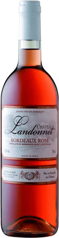 10,95 € Kostenloser Versand | Rosé-Wein Château Landonnet Rosé A.O.C. Bordeaux Bordeaux Frankreich Merlot, Cabernet Sauvignon Flasche 75 cl