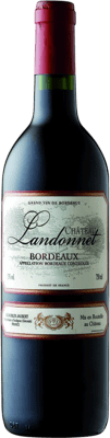 9,95 € Kostenloser Versand | Rotwein Château Landonnet Rouge A.O.C. Bordeaux Bordeaux Frankreich Merlot, Cabernet Sauvignon Flasche 75 cl