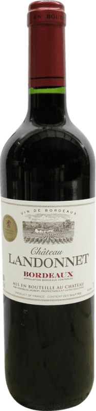 14,95 € 送料無料 | 赤ワイン Château Landonnet Rouge A.O.C. Bordeaux ボルドー フランス Merlot, Cabernet Sauvignon ボトル 75 cl