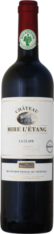 15,95 € Free Shipping | Red Wine Château Mire l'Etang. La Clape A.O.C. Languedoc France Syrah — Shiraz, Garnacha — Grenache 75 cl
