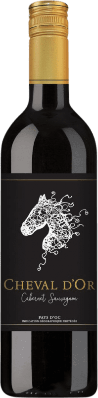 6,95 € Kostenloser Versand | Rotwein Cheval d'Or Frankreich Cabernet Sauvignon 75 cl