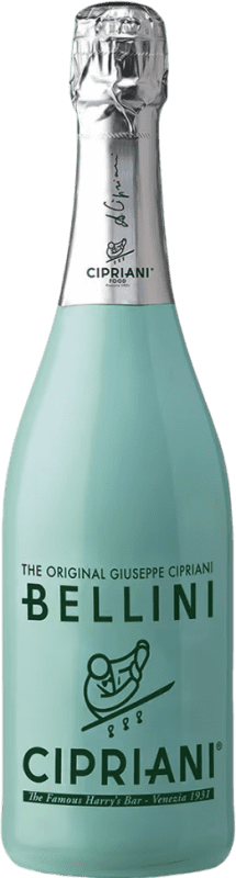 19,95 € Kostenloser Versand | Weißer Sekt Cipriani. Bellini I.G.T. Venezia Venecia Italien Glera 75 cl