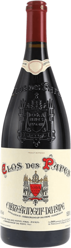 282,95 € 送料無料 | 赤ワイン Clos des Papes Rouge A.O.C. Châteauneuf-du-Pape ローヌ フランス Syrah, Grenache, Mourvèdre マグナムボトル 1,5 L