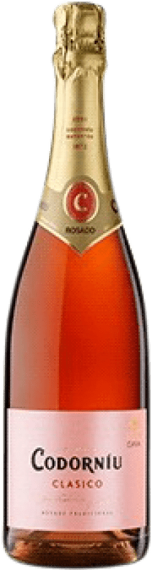 8,95 € Spedizione Gratuita | Spumante Rosato Codorníu Brut Classico D.O. Cava Catalogna Spagna Macabeo Bottiglia 75 cl