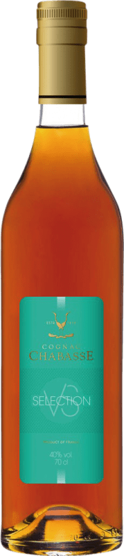 52,95 € Kostenloser Versand | Cognac Chabasse Selection VS A.O.C. Cognac Frankreich Follec Weiß, Ugni Blanco, Colombard Flasche 70 cl