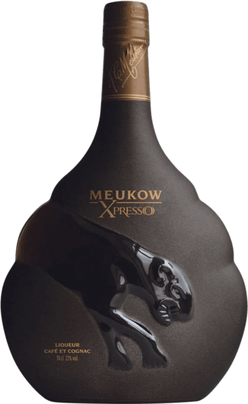 33,95 € Envio grátis | Licores Meukow Xpresso Café & Cognac França Garrafa 70 cl