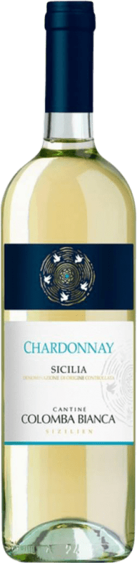 14,95 € Envío gratis | Vino blanco Colomba Bianca D.O.C. Sicilia Sicilia Italia Chardonnay Botella 75 cl