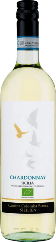 12,95 € Free Shipping | White Wine Colomba Bianca D.O.C. Sicilia Sicily Italy Chardonnay 75 cl