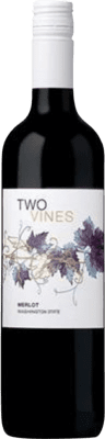 12,95 € Kostenloser Versand | Rotwein Columbia Crest Two Vines Washington Vereinigte Staaten Merlot Flasche 75 cl