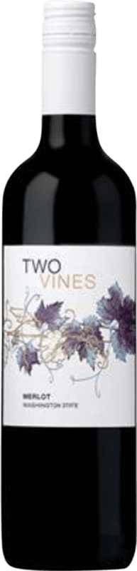 12,95 € Kostenloser Versand | Rotwein Columbia Crest Two Vines Washington Vereinigte Staaten Merlot Flasche 75 cl