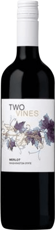 9,95 € Spedizione Gratuita | Vino rosso Columbia Crest Two Vines Washington stati Uniti Merlot Bottiglia 75 cl