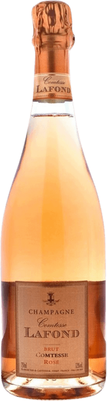 87,95 € Бесплатная доставка | Розовое игристое Comtesse Lafond Rosé брют A.O.C. Champagne шампанское Франция Pinot Black, Chardonnay, Pinot Meunier бутылка 75 cl