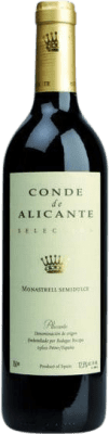 4,95 € Free Shipping | Red wine Conde de Alicante Semi-Dry Semi-Sweet D.O. Alicante Valencian Community Spain Monastrell Bottle 75 cl