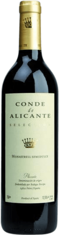 8,95 € Envio grátis | Vinho tinto Conde de Alicante Semi-seco Semi-doce D.O. Alicante Comunidade Valenciana Espanha Monastrell Garrafa 75 cl