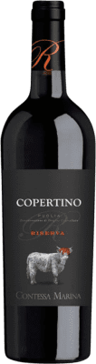 13,95 € Kostenloser Versand | Rotwein Contessa Marina Rosso Reserve D.O.C. Copertino Italien Negroamaro Flasche 75 cl