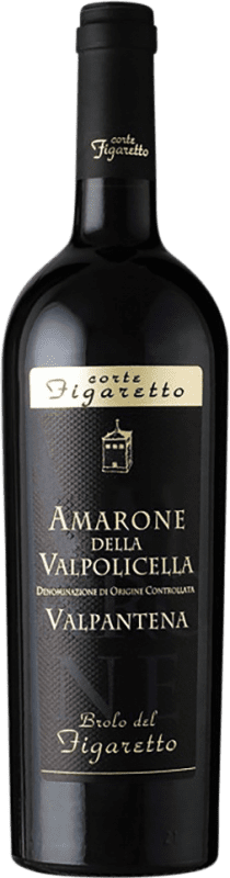 66,95 € Spedizione Gratuita | Vino rosso Corte Figaretto Superiore Valpantena D.O.C.G. Amarone della Valpolicella Venecia Italia Nebbiolo, Corvina, Molinara Bottiglia 75 cl