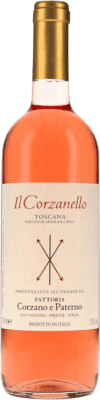 14,95 € 免费送货 | 玫瑰酒 Corzano e Paterno Il Corzanello Rosato I.G.T. Toscana 托斯卡纳 意大利 Sangiovese 瓶子 75 cl