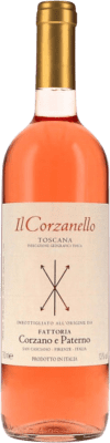 14,95 € Бесплатная доставка | Розовое вино Corzano e Paterno Il Corzanello I.G.T. Toscana Тоскана Италия Sangiovese бутылка 75 cl