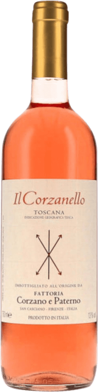 14,95 € Бесплатная доставка | Розовое вино Corzano e Paterno Il Corzanello Rosato I.G.T. Toscana Тоскана Италия Sangiovese бутылка 75 cl