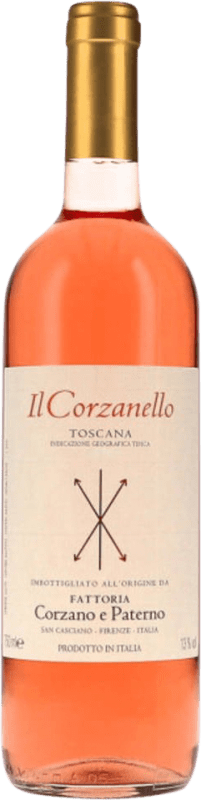 14,95 € Envio grátis | Vinho Rosé Corzano e Paterno Il Corzanello I.G.T. Toscana Tuscany Itália Sangiovese Garrafa 75 cl