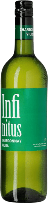 6,95 € Spedizione Gratuita | Vino bianco Martínez Bujanda Infinitus Chardonnay Viura D.O. La Mancha Castilla-La Mancha Spagna Nebbiolo, Chardonnay Bottiglia 75 cl