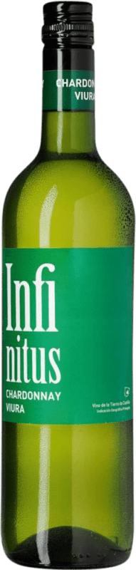 10,95 € Envío gratis | Vino Blanco Martínez Bujanda Infinitus Chardonnay Viura D.O. La Mancha Castilla la Mancha España Nebbiolo, Chardonnay 75 cl