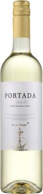 9,95 € Spedizione Gratuita | Vino bianco D.F.J. José Neiva Correia Portada Blanco I.G. Vinho Regional de Lisboa Lisboa Portogallo Chardonnay, Albariño, Riesling, Arinto, Moscato Giallo, Verdello, Fernăo Pires Bottiglia 75 cl