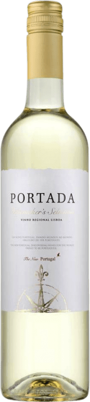 9,95 € Бесплатная доставка | Белое вино D.F.J. José Neiva Correia Portada Blanco I.G. Vinho Regional de Lisboa Lisboa Португалия Chardonnay, Albariño, Riesling, Arinto, Muscat, Verdello, Fernăo Pires бутылка 75 cl