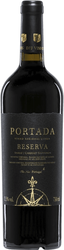 8,95 € 免费送货 | 红葡萄酒 D.F.J. José Neiva Correia Portada Syrah Cabernet Sauvignon 珍藏 I.G. Vinho Regional de Lisboa Lisboa 葡萄牙 Syrah — 西拉, Cabernet Sauvignon — 赤霞珠 75 cl