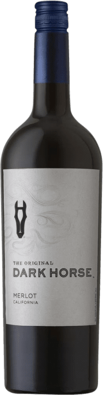 8,95 € 送料無料 | 赤ワイン Dark Horse I.G. Mendoza メンドーサ アルゼンチン Merlot ボトル 75 cl