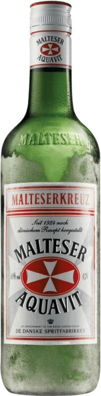 16,95 € Envio grátis | Aguardente Orujo De Danske Malteserkreuz Aquavit Noruega Garrafa 70 cl