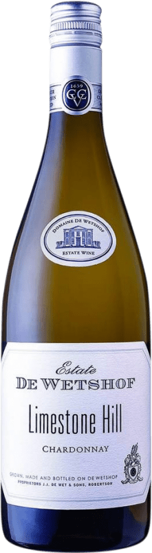 17,95 € Envío gratis | Vino blanco De Wetshof Limestone Hill I.G. Stellenbosch Stellenbosch Sudáfrica Chardonnay Botella 75 cl