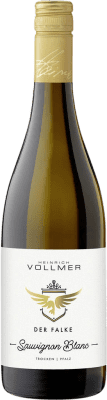 6,95 € Envío gratis | Vino blanco Heinrich Vollmer Seco Q.b.A. Pfälz Pfälz Alemania Sauvignon Blanca Botella 75 cl