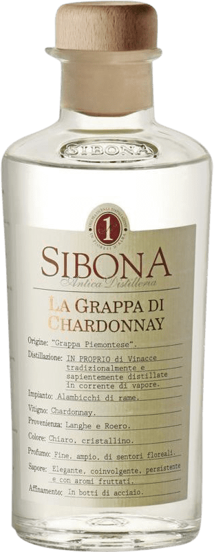 33,95 € 送料無料 | グラッパ Sibona イタリア Chardonnay — シャルドネ ミディアムボトル 50 cl
