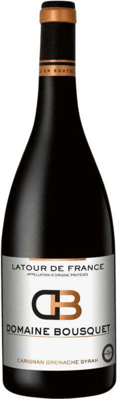 9,95 € Kostenloser Versand | Rotwein Domaine Bousquet. Latour de France Villages A.O.C. Côtes du Roussillon Frankreich Syrah, Garnacha — Grenache, Cariñena — Carignan Flasche 75 cl
