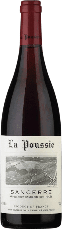 21,95 € 送料無料 | 赤ワイン Domaine de la Poussie Rouge A.O.C. Sancerre ロワール フランス Pinot Black ハーフボトル 37 cl