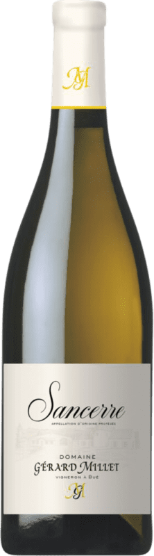 27,95 € Envío gratis | Vino blanco Gérard Millet Blanc A.O.C. Sancerre Loire Francia Sauvignon Blanca Botella 75 cl