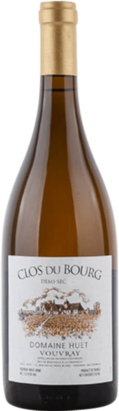 62,95 € 免费送货 | 白酒 Domaine Huet Le Clos du Bourg 半干半甜 A.O.C. Vouvray 卢瓦尔河 法国 Chenin White 瓶子 75 cl