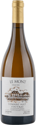 62,95 € Envío gratis | Vino blanco Domaine Huet Le Mont Semi-Seco Semi-Dulce A.O.C. Vouvray Loire Francia Chenin Blanco Botella 75 cl