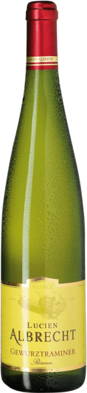 12,95 € Envio grátis | Vinho Branco Lucien Albrecht Elsass Reserva A.O.C. Alsace Alsácia França Gewürztraminer 75 cl
