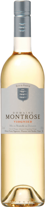 8,95 € Envio grátis | Vinho branco Montrose I.G.P. Côtes de Thongue França Viognier Garrafa 75 cl Sem Álcool