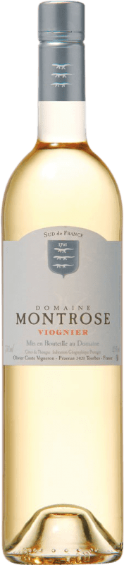 9,95 € Free Shipping | White Wine Domaine Montrose I.G.P. Côtes de Thongue France Viognier 75 cl Alcohol-Free