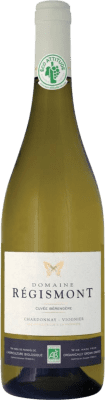 8,95 € Бесплатная доставка | Белое вино Domaine Regismont Chardonnay Viognier I.G.P. Vin de Pays Languedoc Лангедок-Руссильон Франция Nebbiolo — Неббиоло, Chardonnay — Шардоне 75 cl
