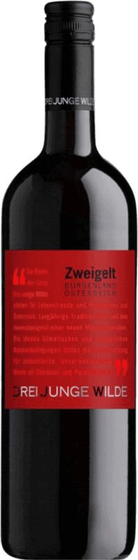 5,95 € Бесплатная доставка | Красное вино Drei Junge Wilde I.G. Burgenland Burgenland Австрия Zweigelt бутылка 75 cl