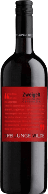 9,95 € Envio grátis | Vinho Tinto Drei Junge Wilde I.G. Burgenland Burgenland Áustria Zweigelt 75 cl