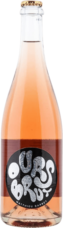 25,95 € 免费送货 | 玫瑰气泡酒 Domaine du Coulet Ours Mousseux Rosé Brut Nature A.O.C. Côtes du Rhône 罗纳 法国 Grenache, Gamay 瓶子 75 cl