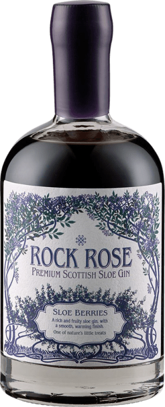 34,95 € Free Shipping | Genever Gin Dunnet Bay Rock Rose Scotland United Kingdom Medium Bottle 50 cl Sloe Berries
