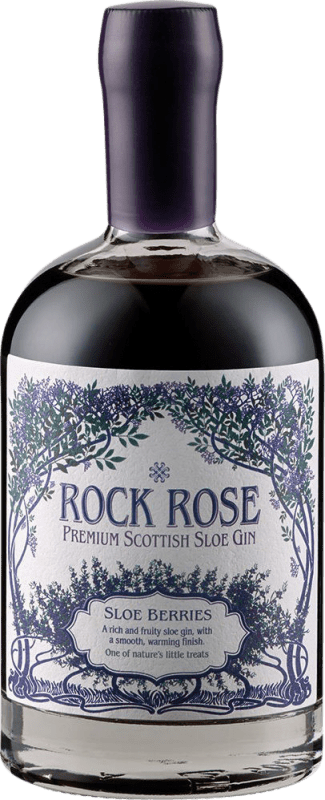 34,95 € Envio grátis | Gin Dunnet Bay Rock Rose Sloe Gin Escócia Reino Unido Garrafa Medium 50 cl