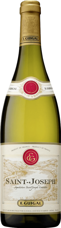 48,95 € Бесплатная доставка | Белое игристое вино Domaine E. Guigal d'Origine A.O.C. Saint-Joseph Рона Франция Nebbiolo — Неббиоло, Marsanne — Марсанн 75 cl